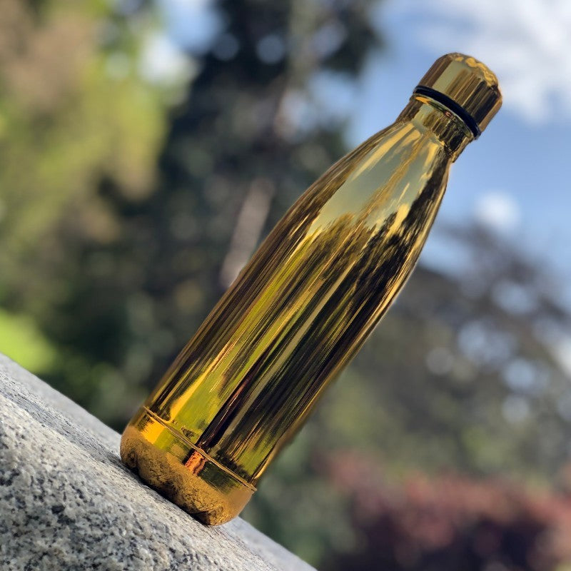 Botella termo 500 Ml color oro