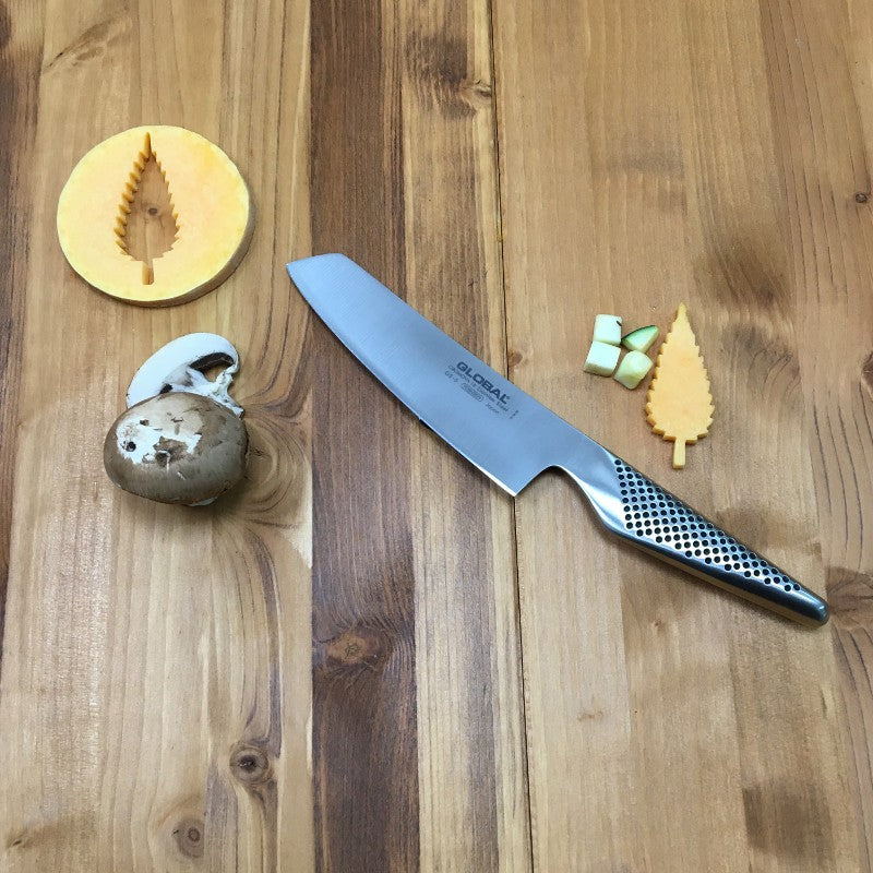 Cuchillo verduras Global GS-5 – perfil curvado con punta recta estilo nakiri