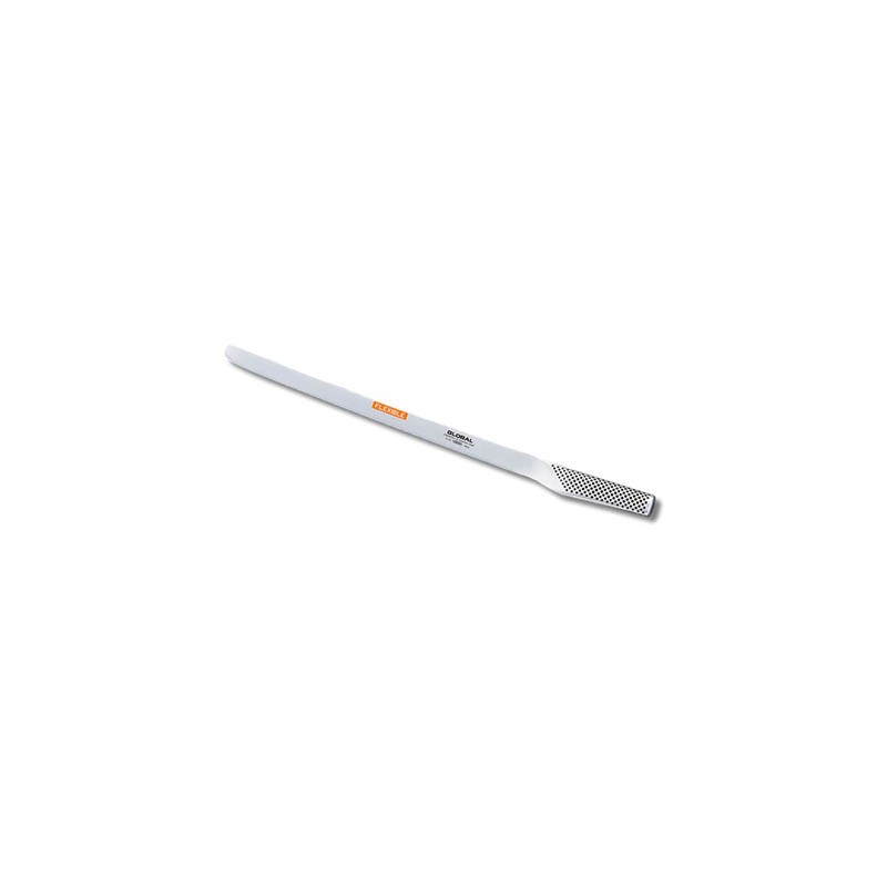 Cuchillo jamonero Global G-10 con hoja flexible de 31 cm en acero CROMOVA 18
