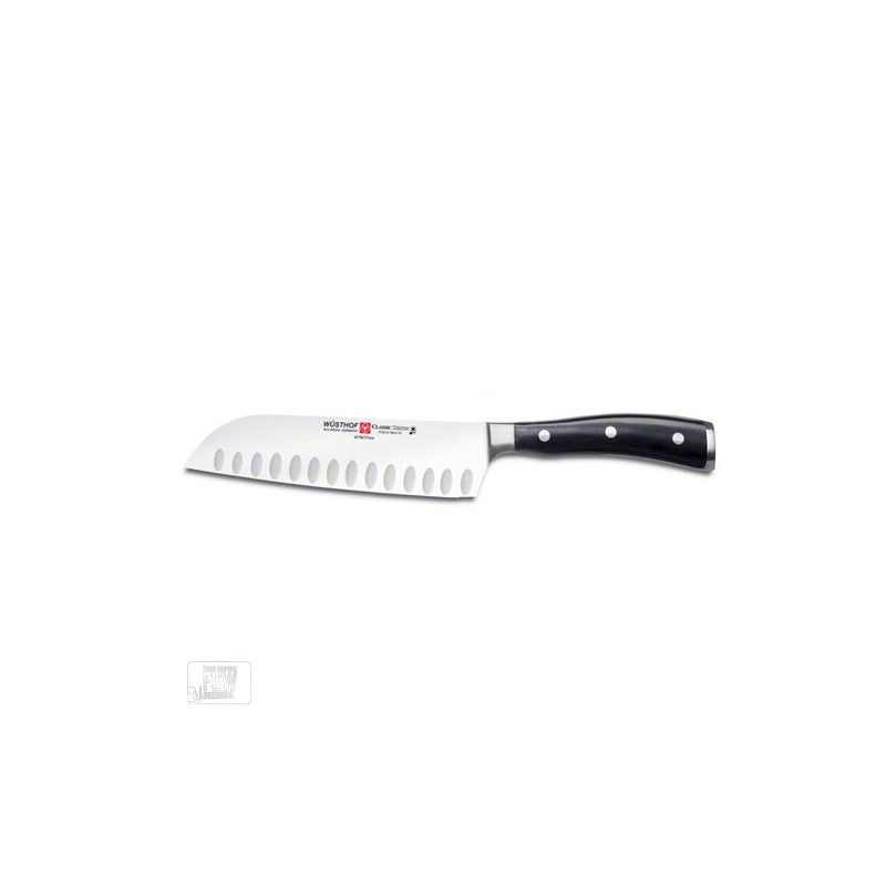 Cuchillo santoku Wüsthof Ikon Classic — corte preciso verduras y carne