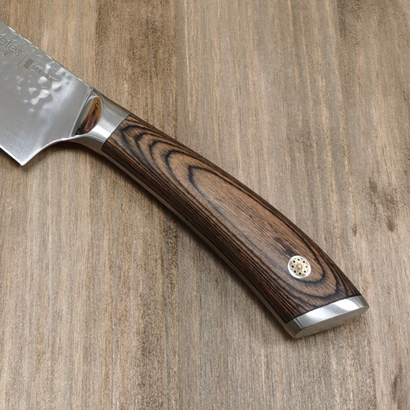 Mango de pakka ergonómico del cuchillo cocinero Sakura 3 Claveles