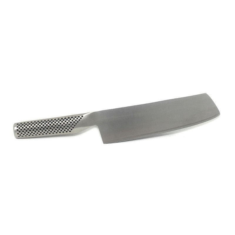 Detalle del mango texturizado del cuchillo Global G-5 con puntos antideslizantes