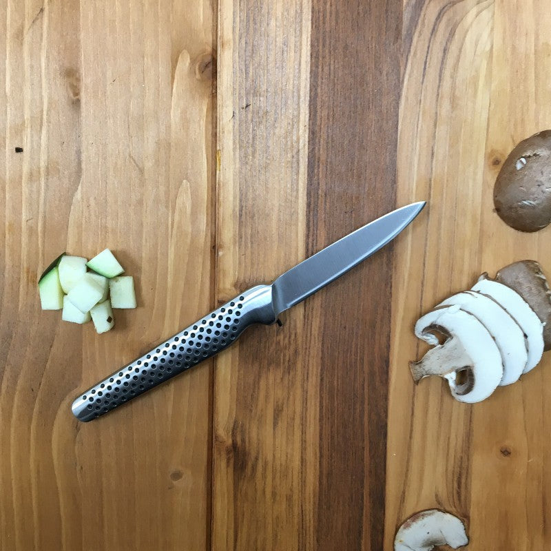 Puntilla Global GSF-31 – detalle hoja y mango monobloque acero inoxidable