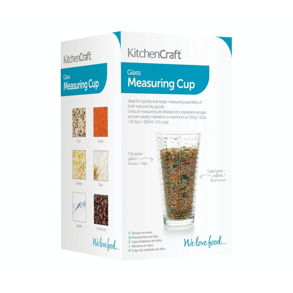 Vaso medidor de cristal