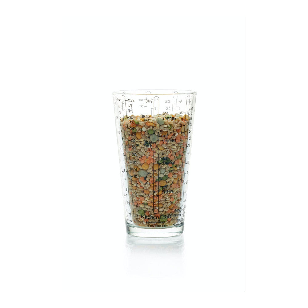 Vaso medidor de cristal