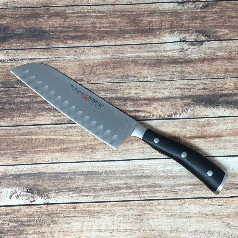 Cuchillo santoku Wüsthof Ikon Classic — afilado láser profesional