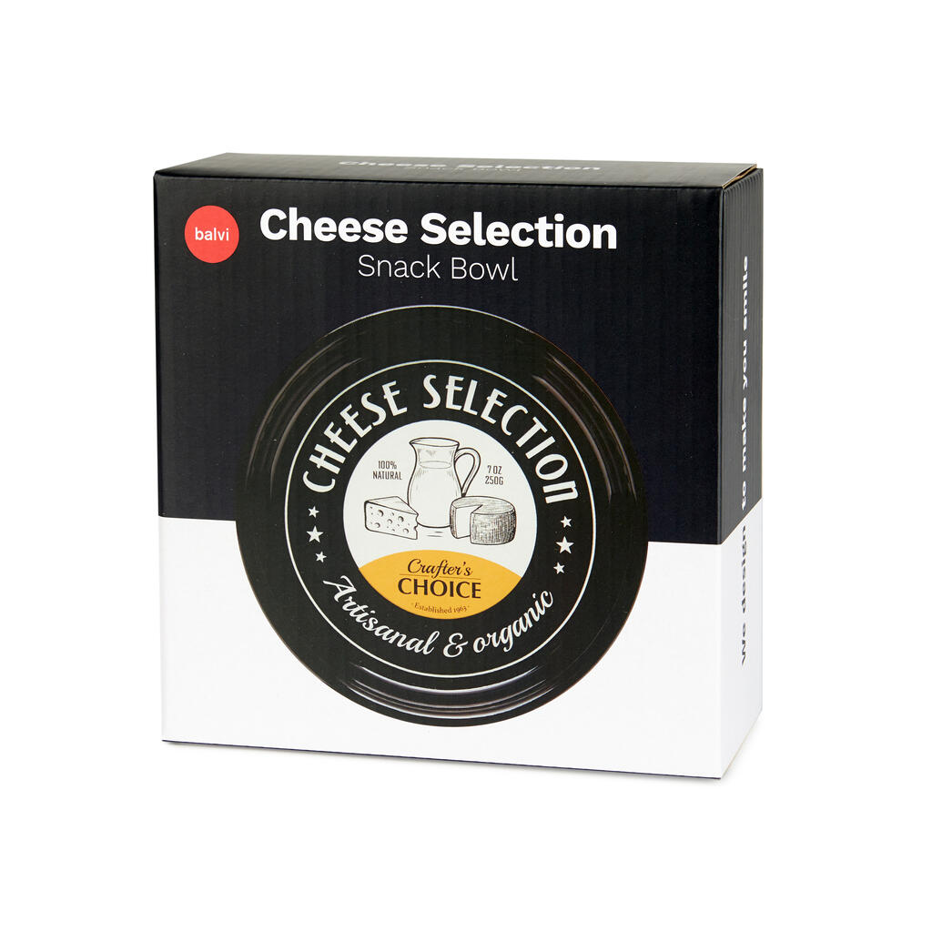 Cuenco para aperitivos Cheese Selection negro de cerámica Balvi
