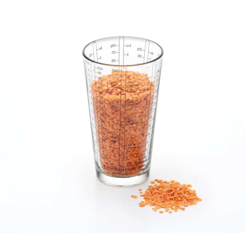 Vaso medidor de cristal