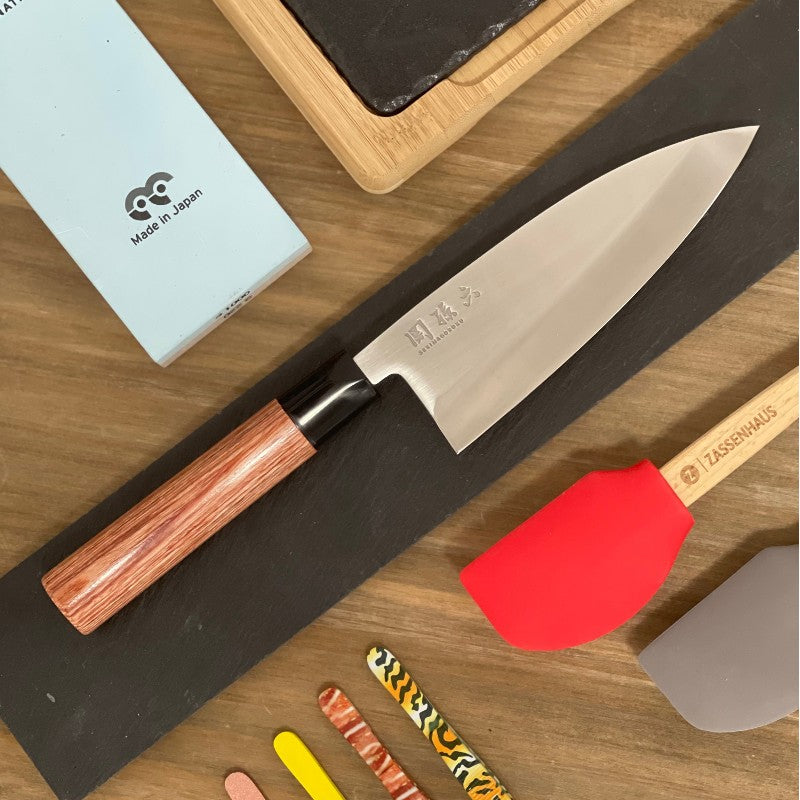 Cuchillo Deba japonés Kai Seki Magoroku Redwood 15 cm – especialista en pescado