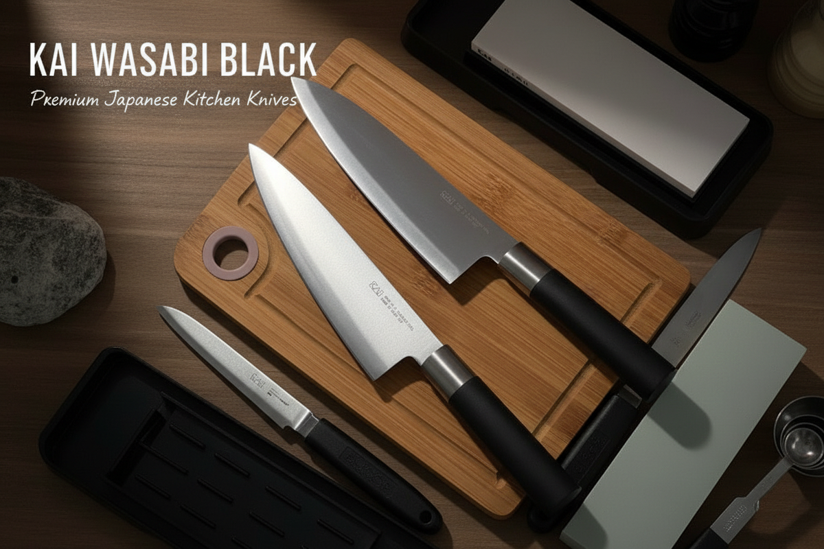 Cuchillos Kai Wasabi Black