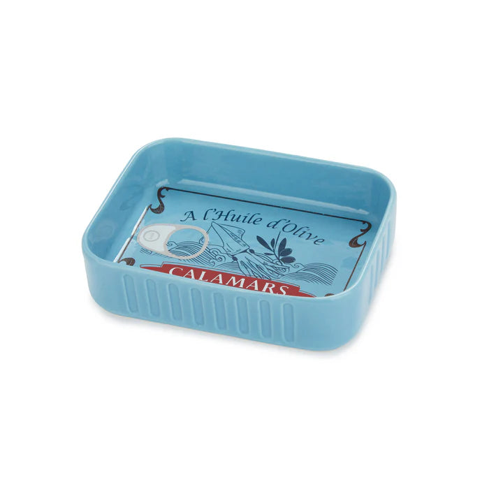 Cuenco Conserverie Calamares azul - Aperitivos estilo retro cerámica premium