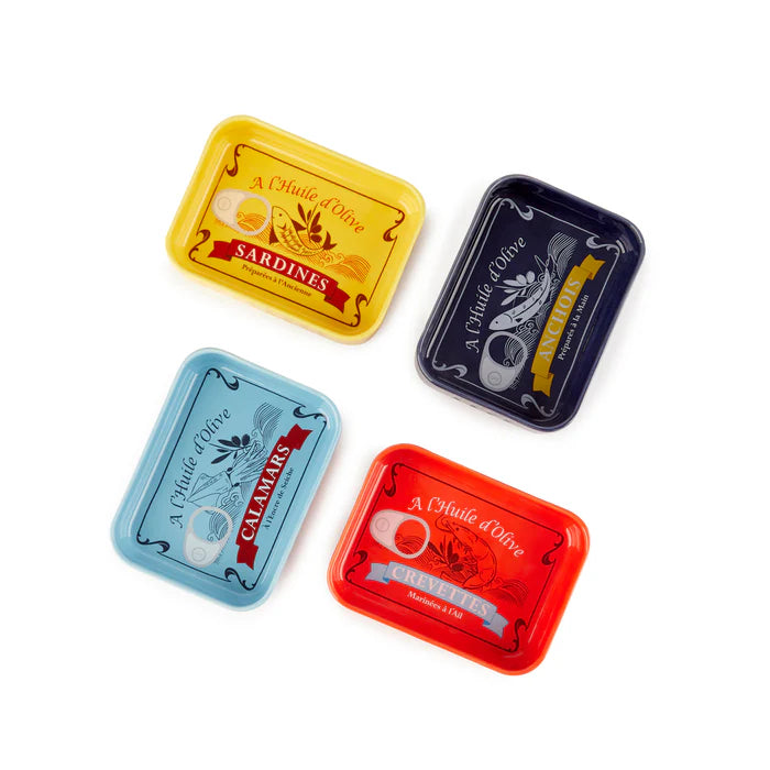  Colección completa cuencos Conserverie - 4 diseños lata conserva retro