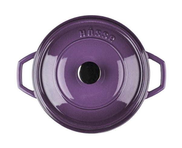 Cocotte Hierro Fundido Hosse Lila 20-24cm | Esmaltada Apta Inducción