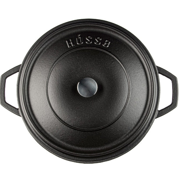 Cocotte negra Hosse 2 litros 3.7 litros fabricación turca premium esmaltada

