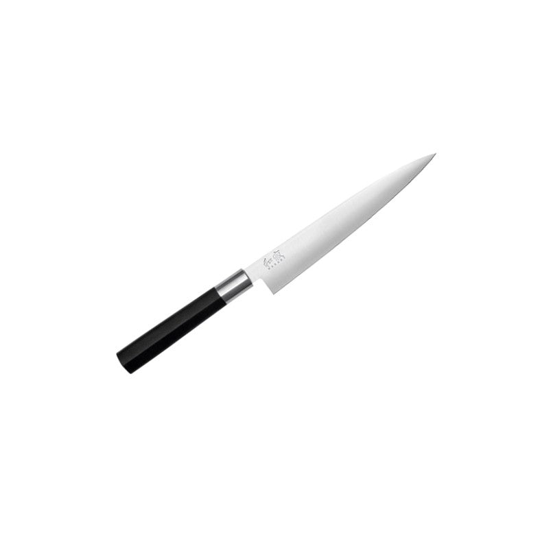 Cuchillo fileteador flexible Kai Wasabi Black 18cm con hoja de acero inoxidable japonés