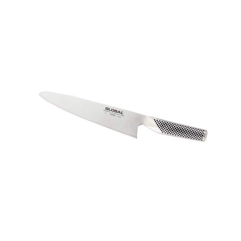 Cuchillo cebollero Global G-1 hoja 21 cm Serie G, vista completa sobre fondo blanco