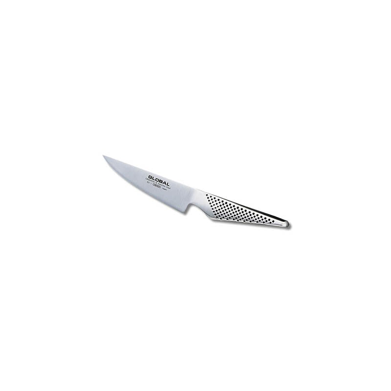 Cuchillo utilitario Global GS-1 hoja 11 cm Serie GS, vista completa sobre fondo blanco