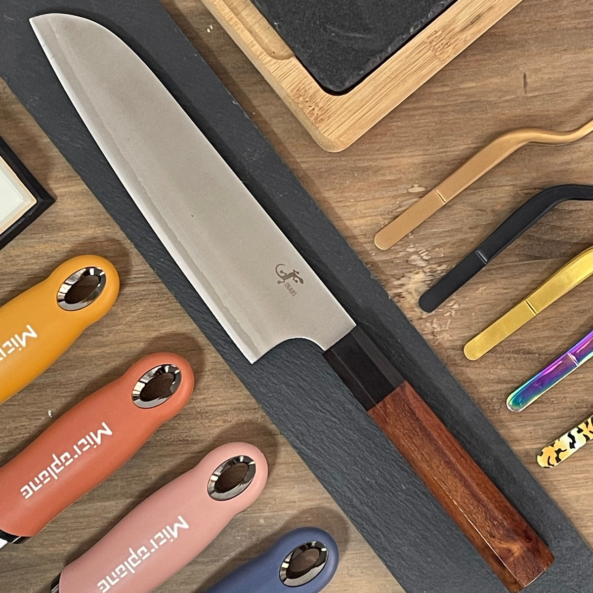 Cuchillo Santoku Salamandra acero Tamahagane