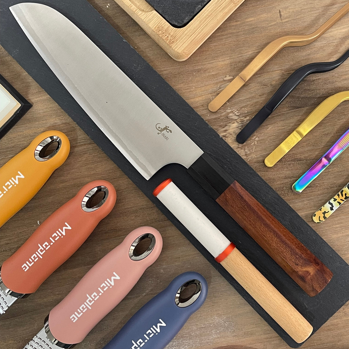 Cuchillo Santoku Salamandra acero Tamahagane
