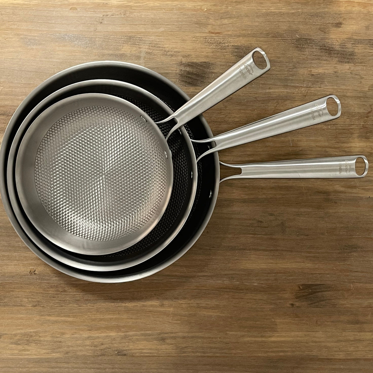 Sartén Titanio TitanGrill 3 Capas – Apta Inducción y Horno