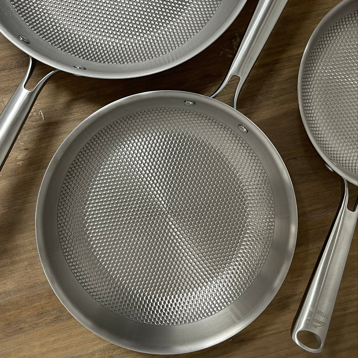 set titanium sarten lacor 3 capas