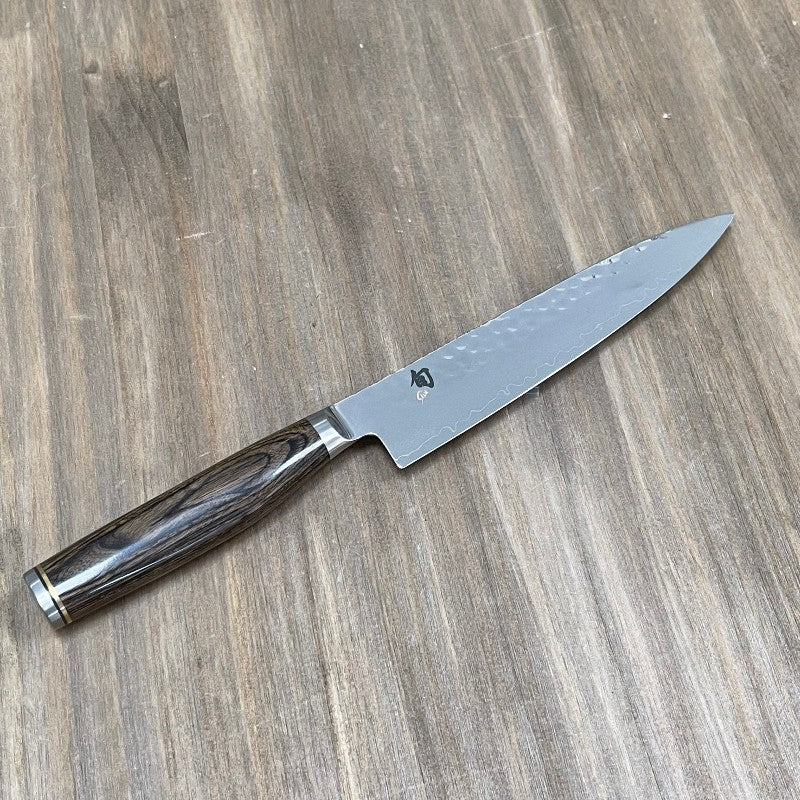 Cuchillo Kai Shun Premier petty TDM-1701 detalle damasco 32 capas HRC 61
