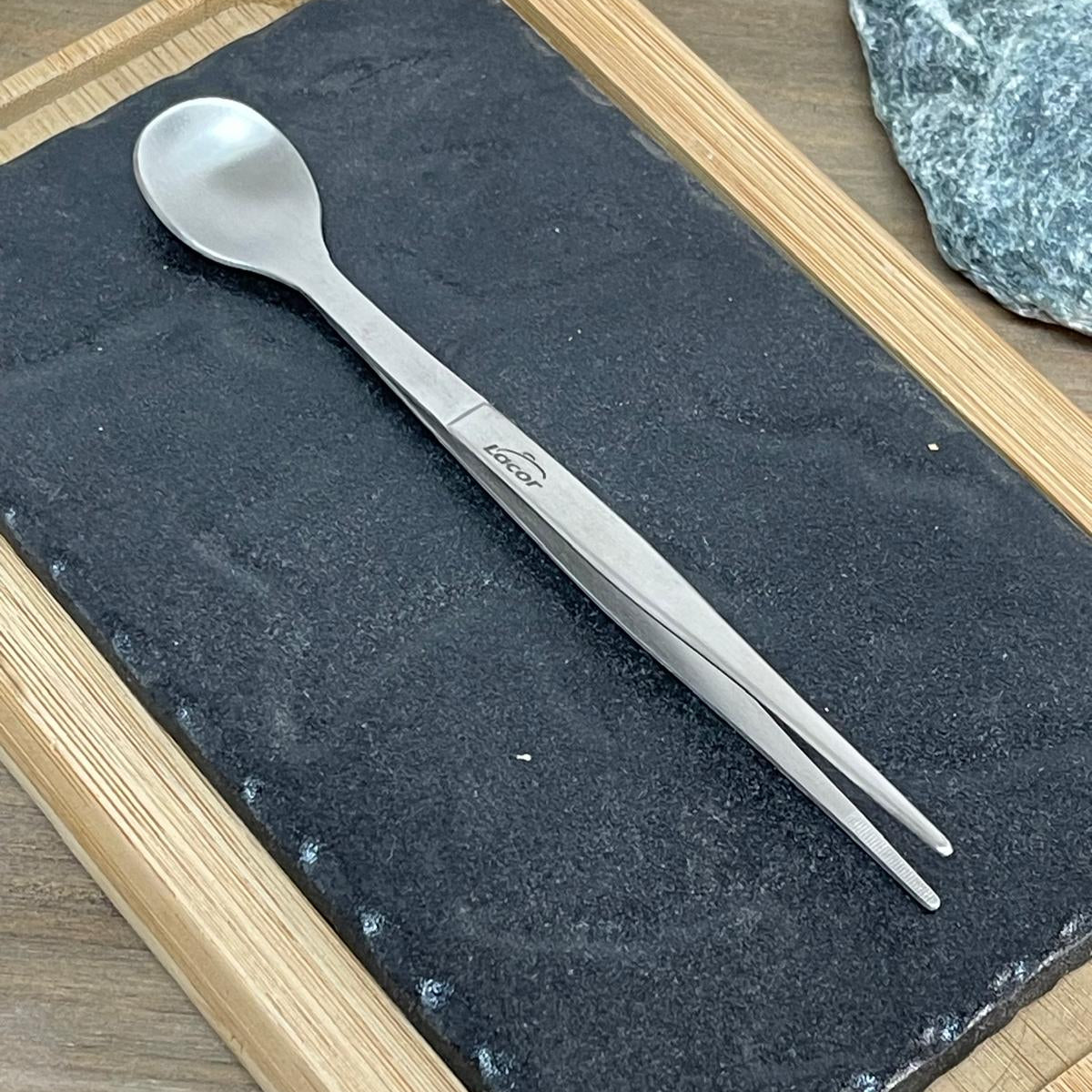 Pinza de Precisión con Cuchara Lacor 17cm - Acero Inoxidable