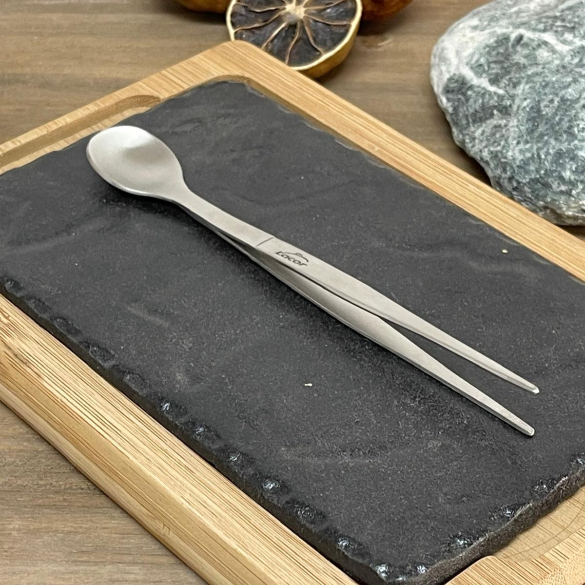 Pinza de Precisión con Cuchara Lacor 17cm - Acero Inoxidable
