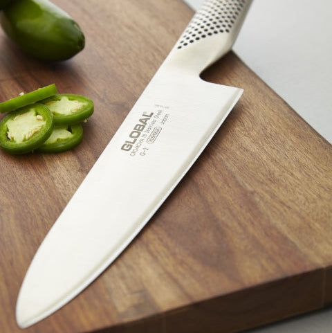 Cuchillo chef Global G-2 de 20 cm en acero CROMOVA 18