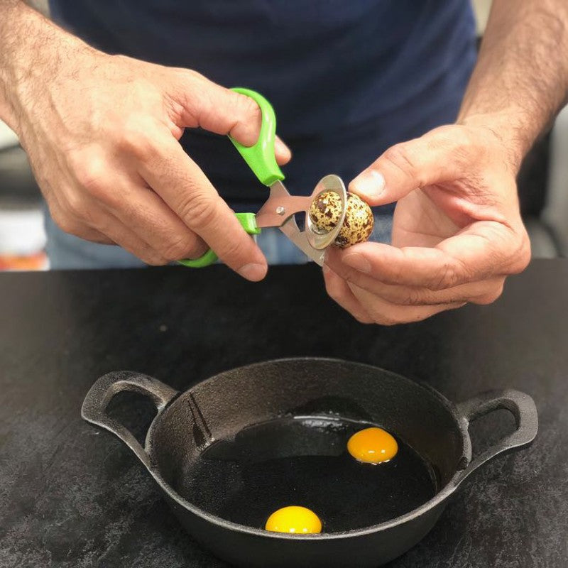 Tijera abridor de huevos de codorniz para cocina gourmet