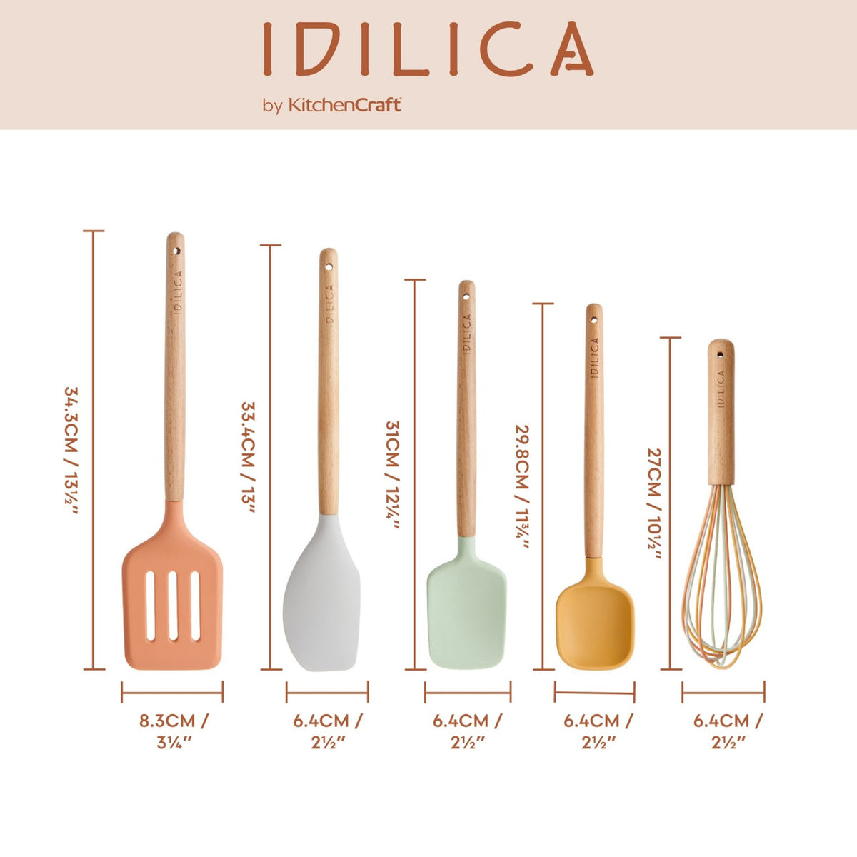 utensilios de silicona set5